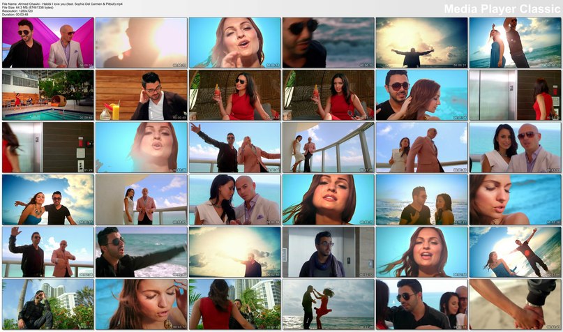 Habibi I Love You (Spanish Version), Ahmed Chawki Feat. Sophia Del Carmen & Pitbull